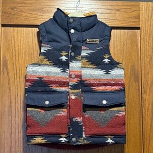 Cinch Kids' Southwest Patterned Vest Boys size small 6/8
